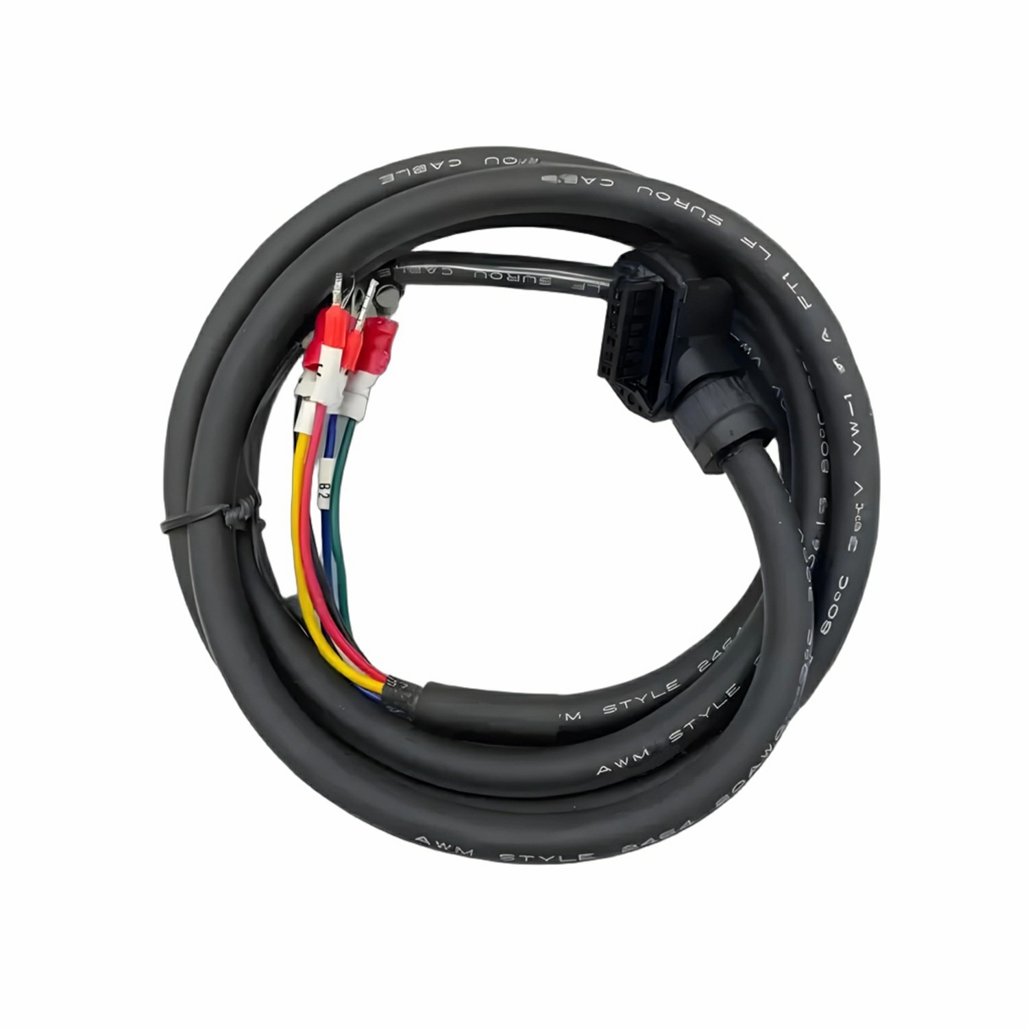 Yaskawa servo motor power cable with brake cable