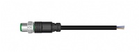 M12 Cordset(5Pin,8Pin,Male,Straight,SingleEnd),NonShield